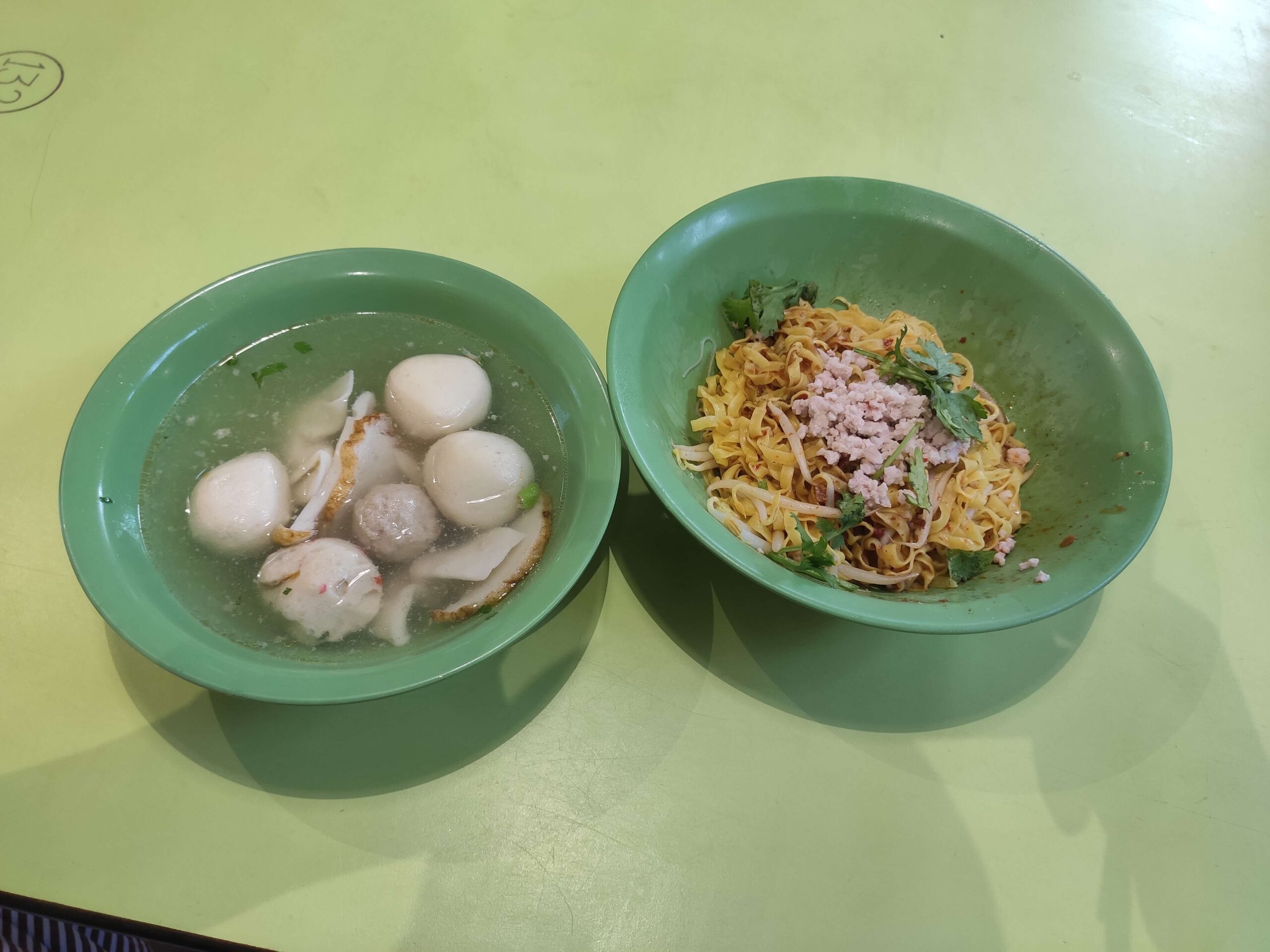 Tanjong Pagar Teo Chew Fishball Noodle: Mee Pok with Soup